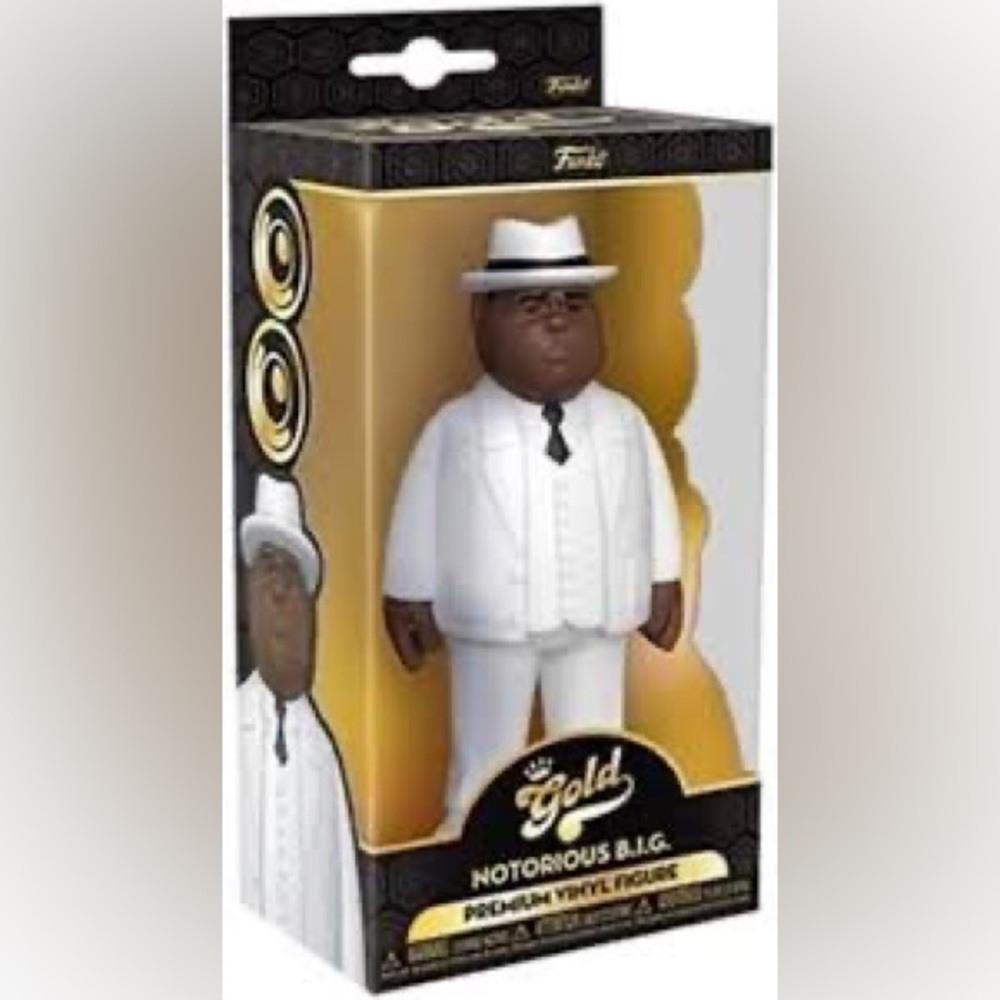Notorious Big Vinyl Gold Funko Pop 5 Inch Collector Toy Hip Hop Rap Music Figure - Picture 2 of 2